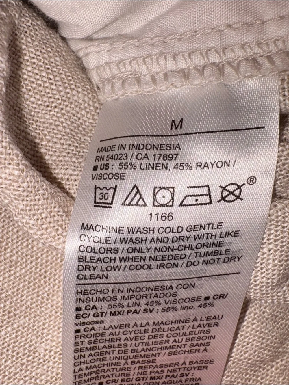 Old Navy Linen Blend High Rise Comfort Waistband Shorts with Pockets Women’s M - Picture 8 of 9